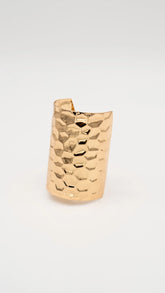 Gilded Honeycomb Hair Pin Hook